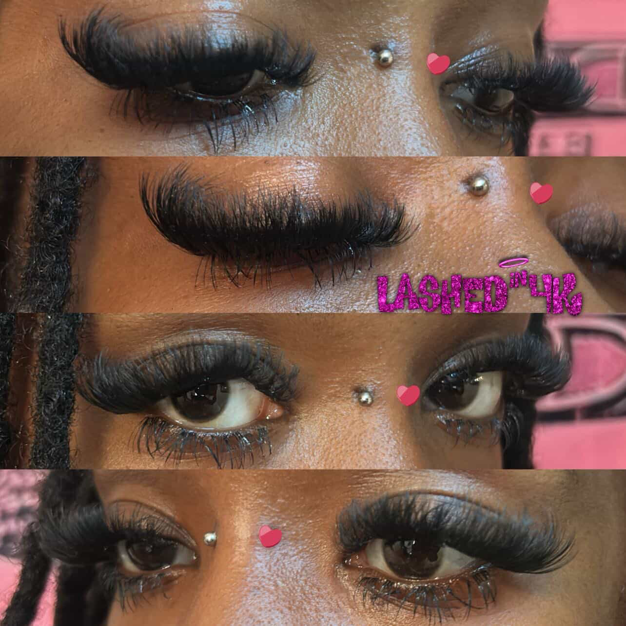 Volume lash set close-up